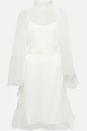 Max Mara Bridal Alma ruffled silk minidress