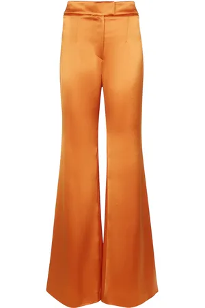GALVAN Julianne high-rise wide satin pants