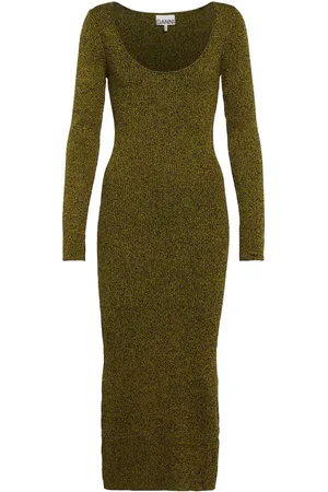 Ganni MÃ©lange knit midi dress