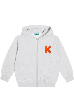 Kenzo Logo cotton-blend zip-up hoodie