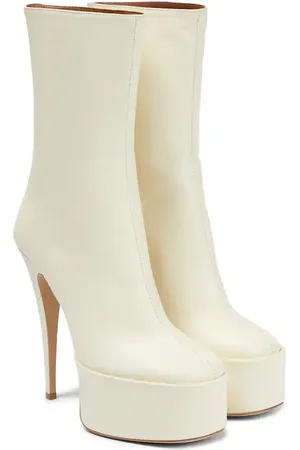 PARIS TEXAS Ivana leather platform ankle boots