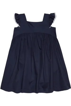 Il gufo Ruffled cotton minidress