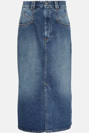 Isabel Marant Dipoma denim midi skirt
