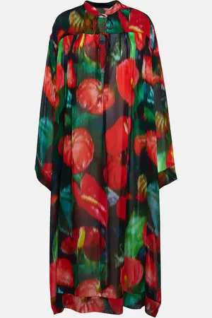 DRIES VAN NOTEN Printed midi dress