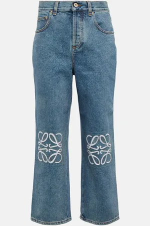 Loewe Anagram high-rise cropped jeans