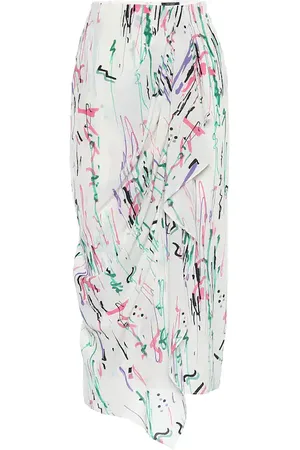 Isabel Marant Fabiana stretch-silk midi skirt