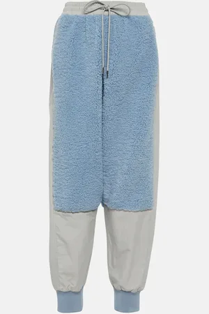 J.W.Anderson Paneled faux shearling sweatpants