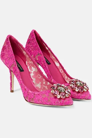 Dolce & Gabbana Belucci embellished lace pumps