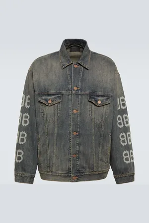 Balenciaga Crypto printed denim jacket