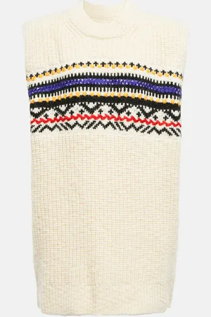 Marant Etoile Gresleyge jacquard wool-blend vest