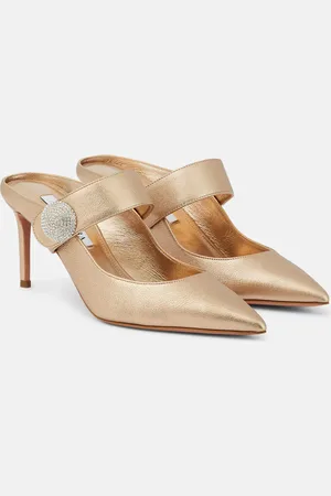 Aquazzura Crystal Macaron 75 embellished mules