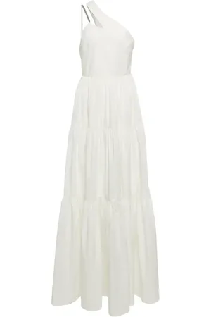 Brunello Cucinelli Embellished one-shoulder maxi dress