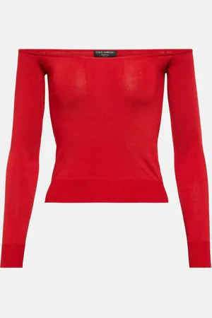 Dolce & Gabbana Portofino off-shoulder cropped sweater