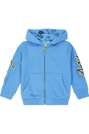 Kenzo Logo appliquÃ© cotton hoodie