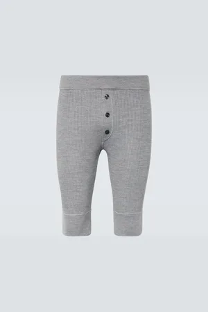 Dolce & Gabbana Buttoned wool-blend shorts