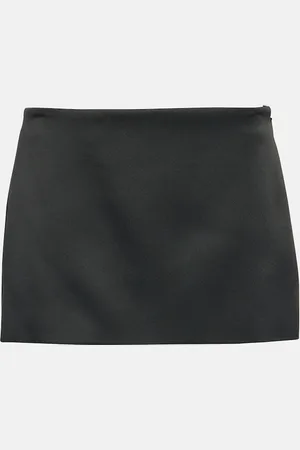 Khaite Jett crÃªpe miniskirt