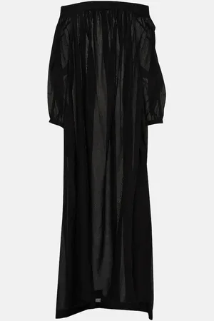 Alaïa AlaÃ¯a Off-shoulder maxi dress
