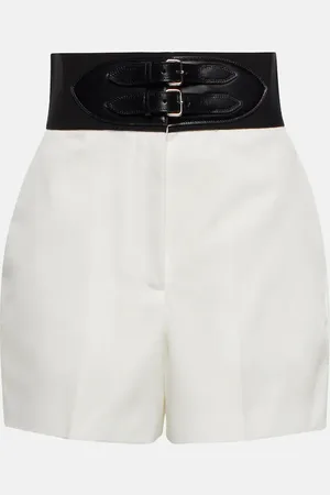 Alaïa AlaÃ¯a Belted high-rise shorts