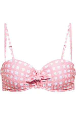 Heidi Klein Maldives gingham bikini top
