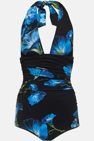 Dolce & Gabbana Floral halterneck swimsuit