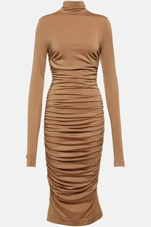 Dolce & Gabbana Ruched wool-blend minidress