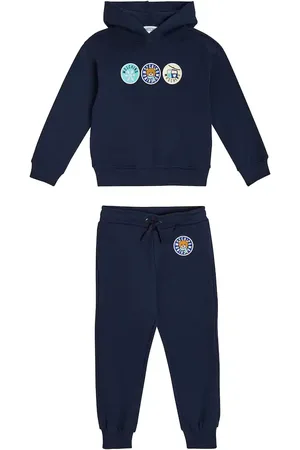 Moschino Printed cotton jersey tracksuit