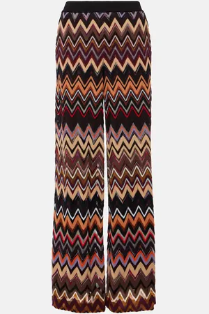 Missoni Zig Zag wool-blend wide-leg pants