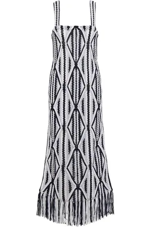 GABRIELA HEARST Daria macramÃ© wool maxi dress