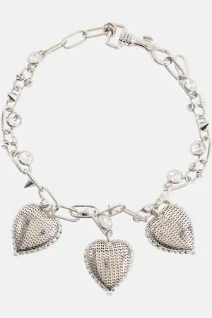 Alessandra Rich Embellished chain necklace