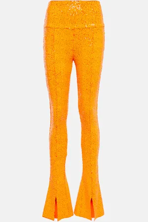 Norma Kamali Embellished high-rise slim leggings