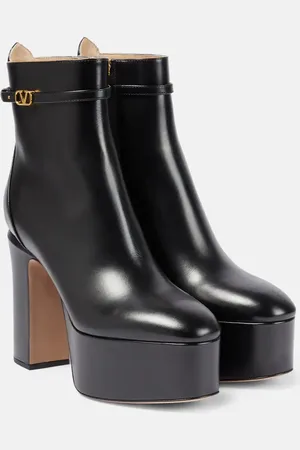 VALENTINO GARAVANI VLogo leather ankle boots