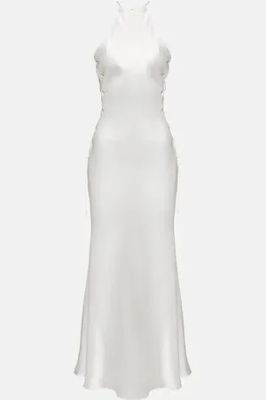 Alessandra Rich Silk-blend midi dress