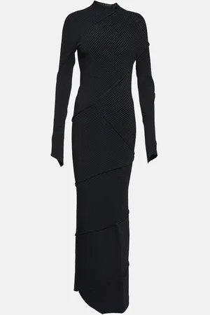 Balenciaga Ribbed-knit maxi dress