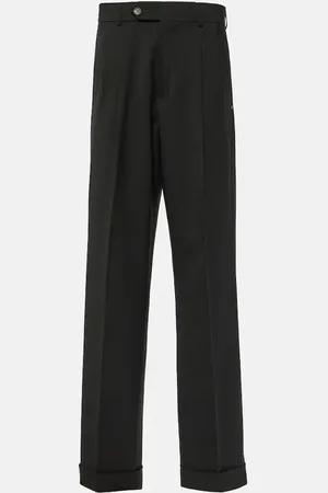 Sportmax Ferito pleated wool straight pants
