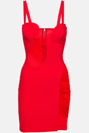 Nensi Dojaka Cutout jersey minidress