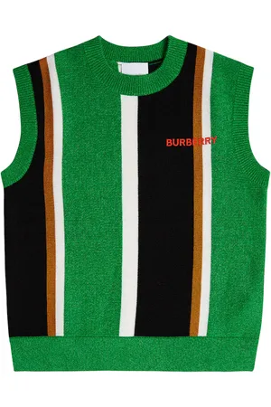 Burberry Striped wool and cashmere sweater vest