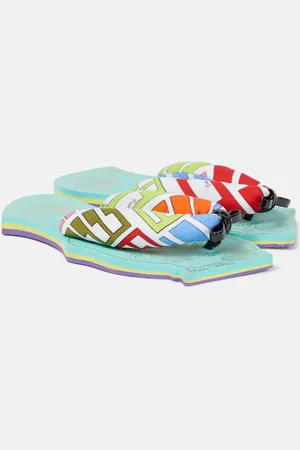 Puccini Fish-shaped flat thong sandals