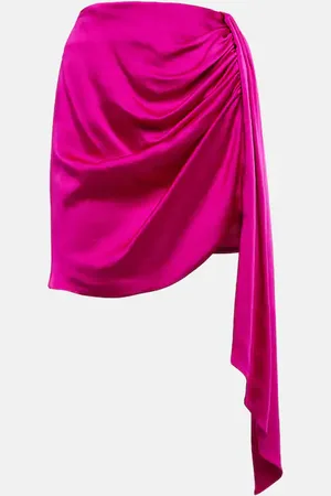 Simkhai Mae asymmetric draped mini skirt