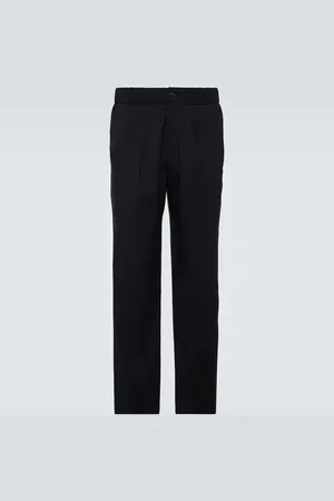Giorgio Armani Mid-rise virgin wool straight pants