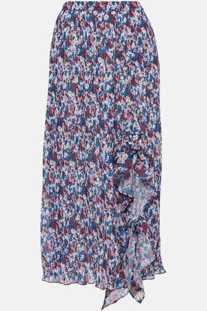 Ganni Cutout satin maxi skirt