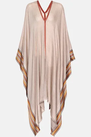 Loro Piana The Suitcase Stripe silk and cashmere poncho