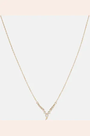 ONDYN Zen Small 14kt pendant necklace with diamonds