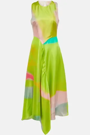 Roksanda Printed silk midi dress