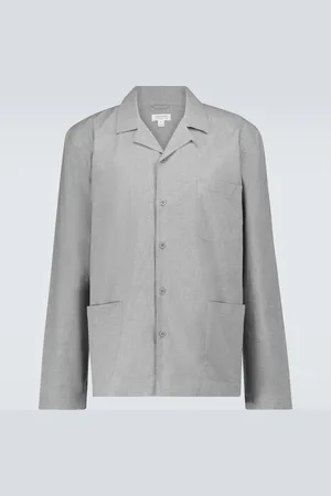 Sunspel Cotton long-sleeved pajama shirt