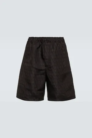 VALENTINO Toile Iconographe silk shorts