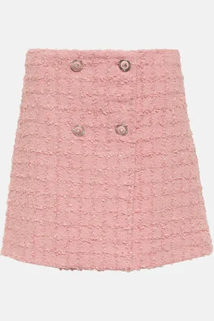 VERSACE Wool-blend bouclÃ© miniskirt
