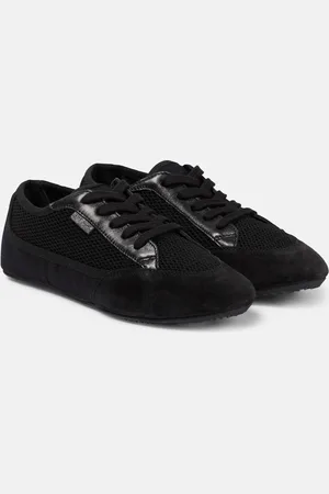 The Row Owen City leather-trimmed sneakers