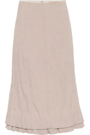 BROCK COLLECTION Quarzo linen-blend midi skirt