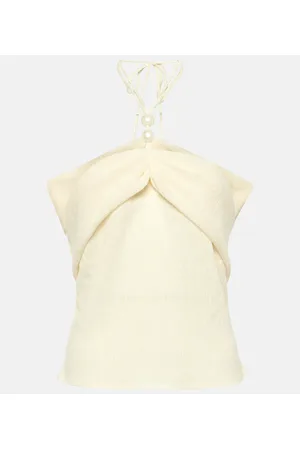 MAGDA BUTRYM Embellished halterneck top