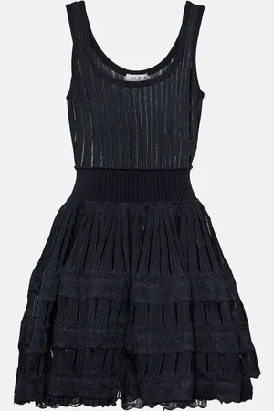 Alaïa AlaÃ¯a Ribbed-knit minidress